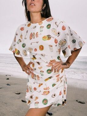 Lisa Says Gah Belle Dress Caviar Dreams White Size Medium
